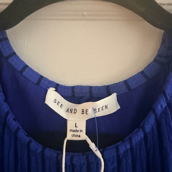 Textured Stripes Maxi, Royal Blue - Picture 5 of 6